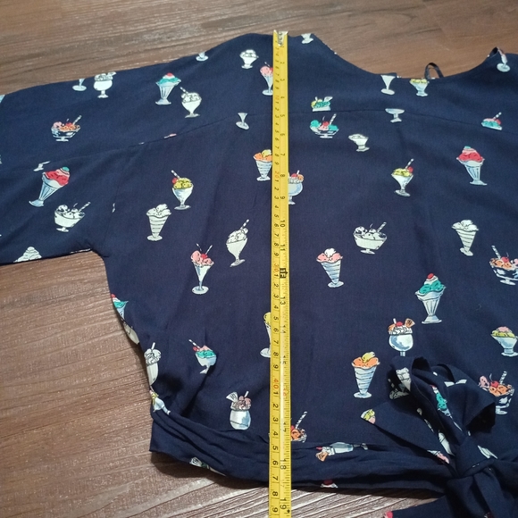 Zara novelty ice cream print cropped top - Picture 8 of 8